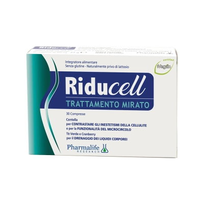 Riducell Дренаж та боротьба з целюлітом — 30 таблеток від Pharmalife Research для підтримки дренажу рідини і мікроциркуляції