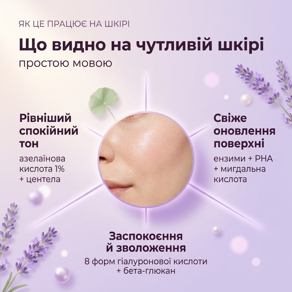 Как действует кремовый тонер BEBAK с азелаиновой кислотой и самыми мягкими кислотами — ровный тон и свежий вид поверхности чувствительной кожи