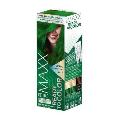 Фарба для волосся MAXX DELUXE Ready to color Зелений, 2x50 мл 500286 фото