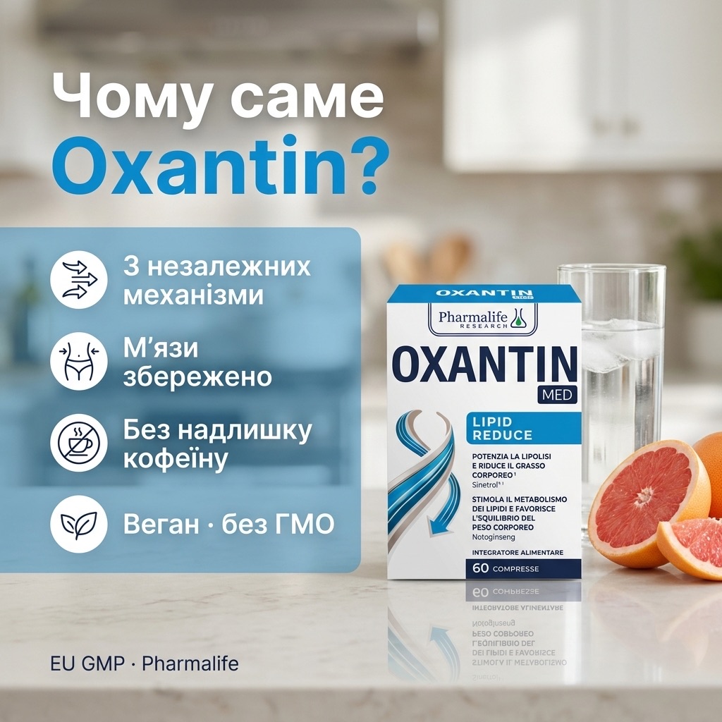 Активна жінка готує здоровий обід — Oxantin як підтримка ліполізу у рамках раціону
