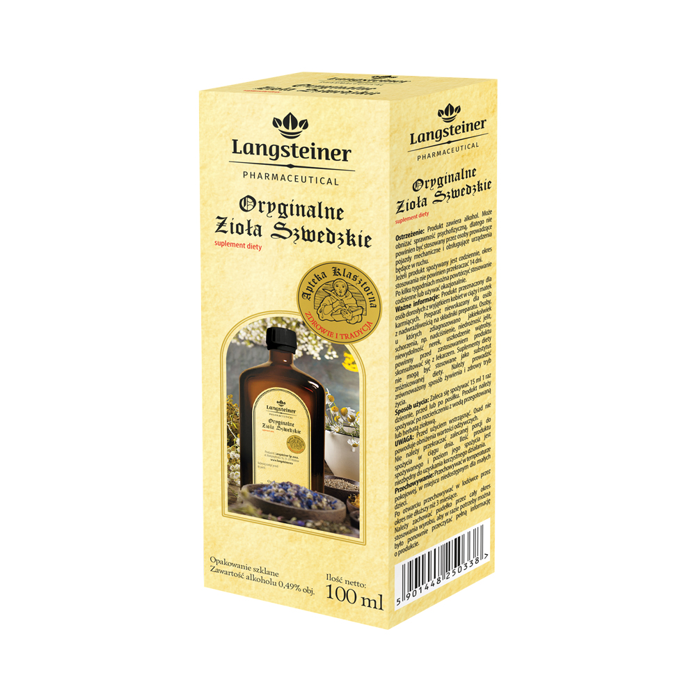 Langsteiner Шведські трави 100 мл — фітотрави для нормального травлення (EU brand)