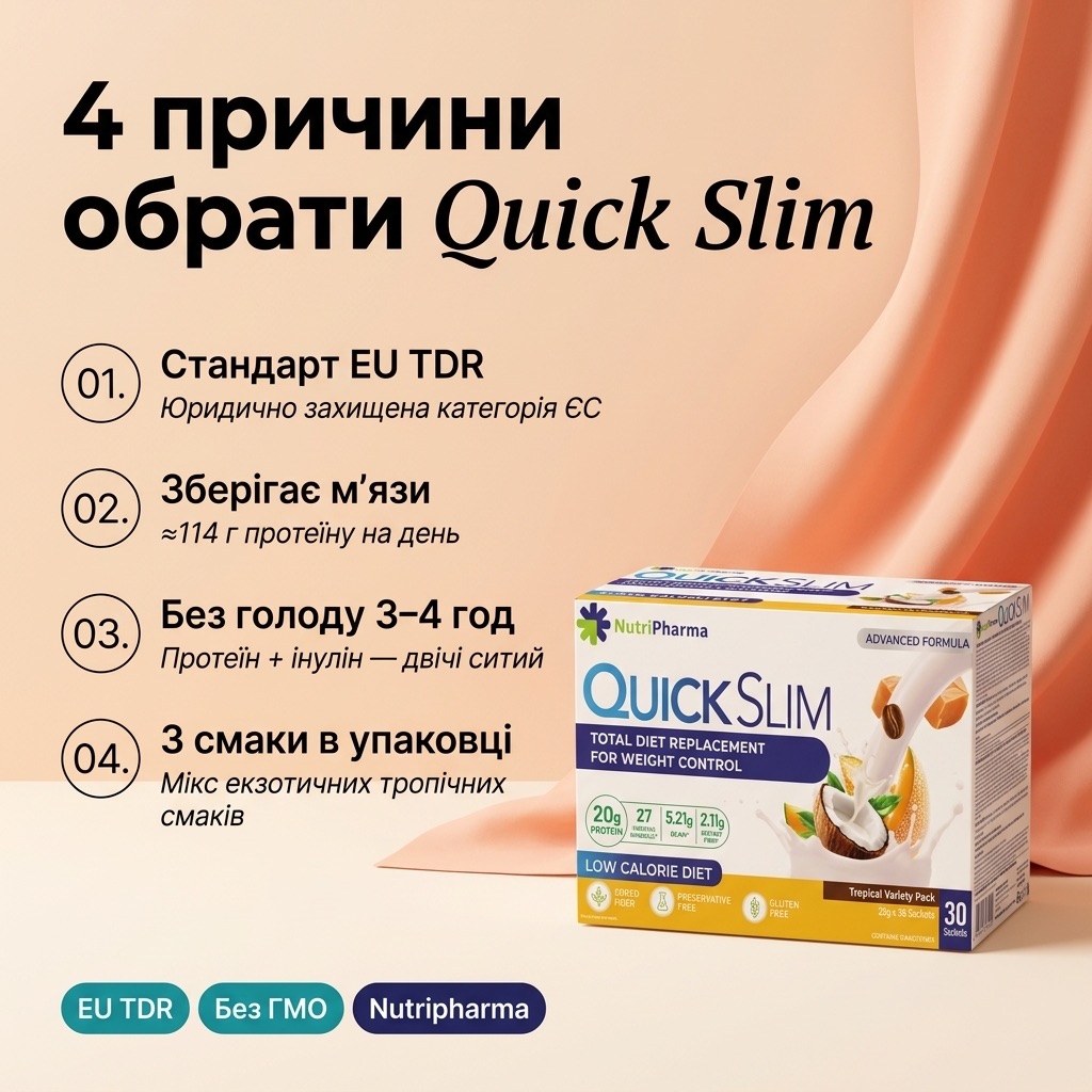 Женщина готовит Quick Slim коктейль в шейкере за 30 секунд — структурированный TDR-протокол без голода
