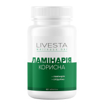 LIVESTA Полезная Ламинария 60 таблеток — детокс и пищевые волокна, синергия к соку алоэ