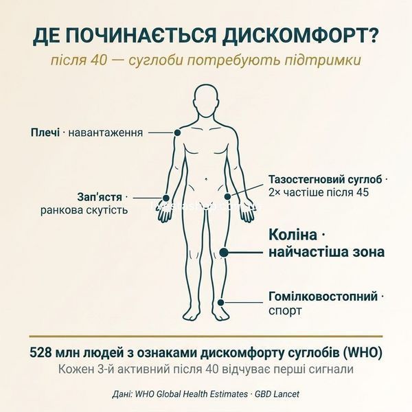Дієтична добавка Phytodol "Підтримка хрящів" з нативним колагеном типу ІІ, 30 таблеток 500386 фото